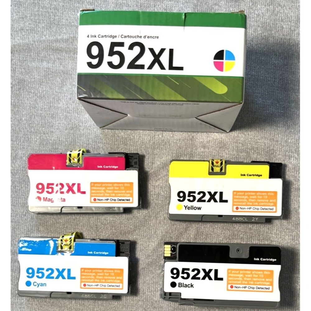 Printer Ink 952XL Multicolor Pack for HP OfficeJet 8702 Pro 7740 8715 8710